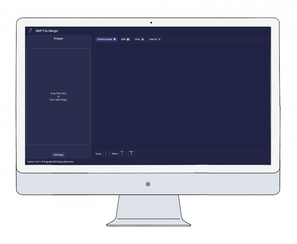 BMP File merger application for windows